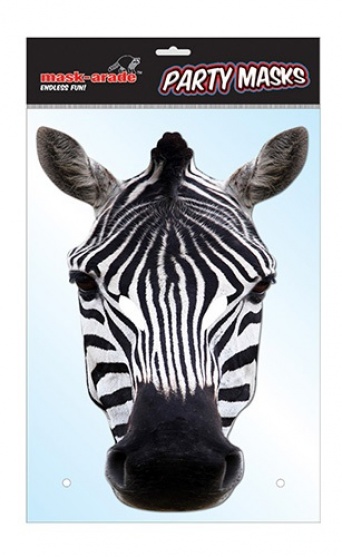 Party maska Zebra