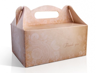 Krabička na koláčky s poděkováním