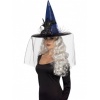 Čarodějnický klobouk deluxe - modrý