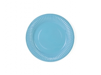 Papírový talíř světle modrý