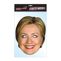 Papírová maska Hillary Clinton