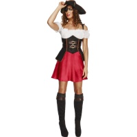 Kostým pro ženy - Pirátka červená