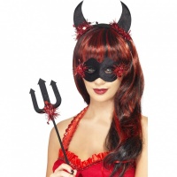 Devil sexy set černý - maska