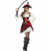 Kostým Pirátka červená - glamorous