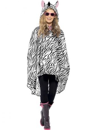 Party poncho Zebra - pláštěnka