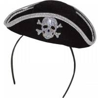 Mini klobouček Pirátka - na čelence