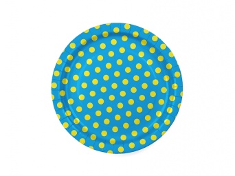 Papírový talíř s puntíky (6 ks)
