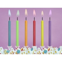 Dortové svíčky - barevný plamen